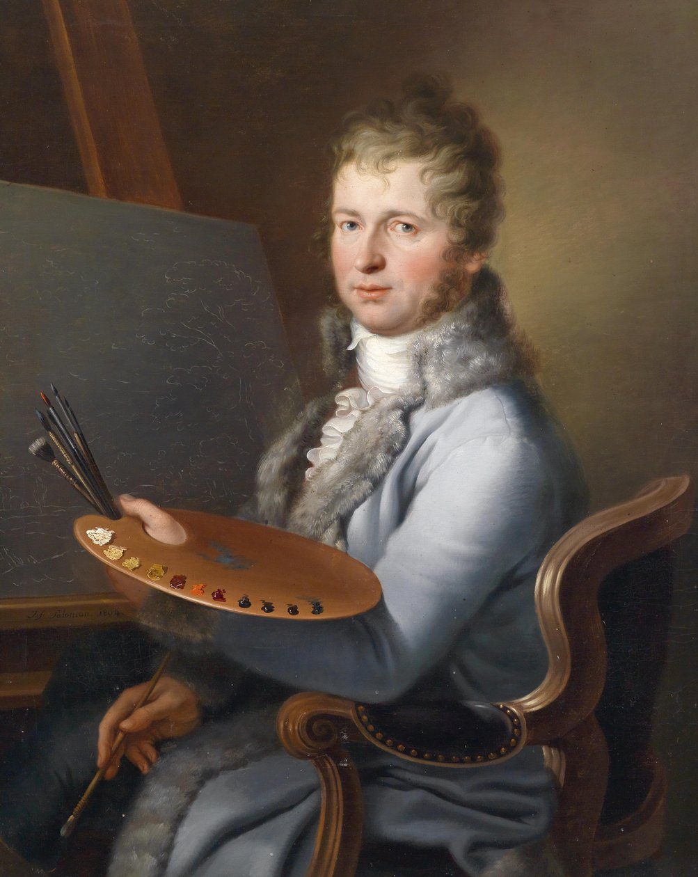 Portrett av Franz Stöber (1760-1834) etter familietradisjon av Joseph Salomon
