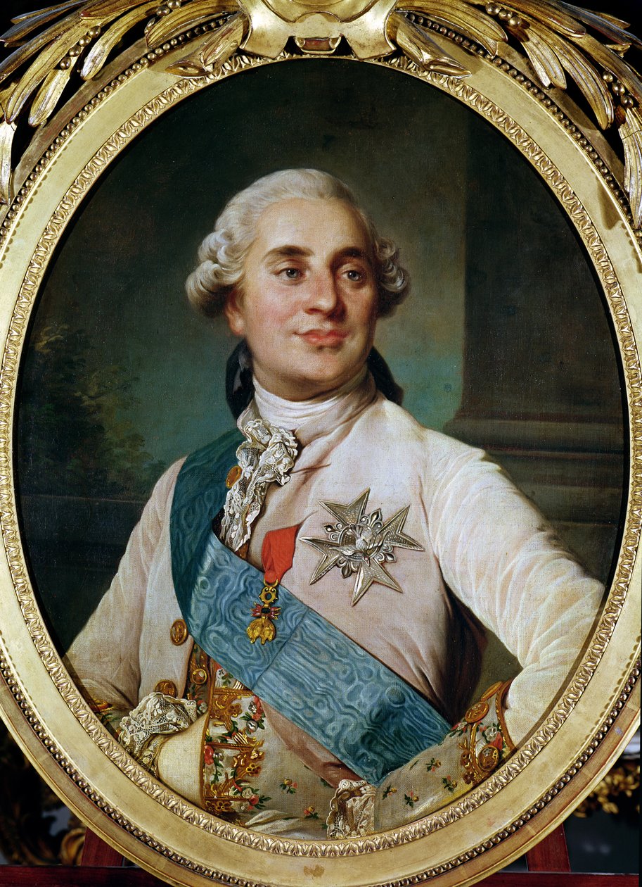 Portrettmedaljong av Louis XVI (1754-93) 1775 av Joseph Siffred Duplessis
