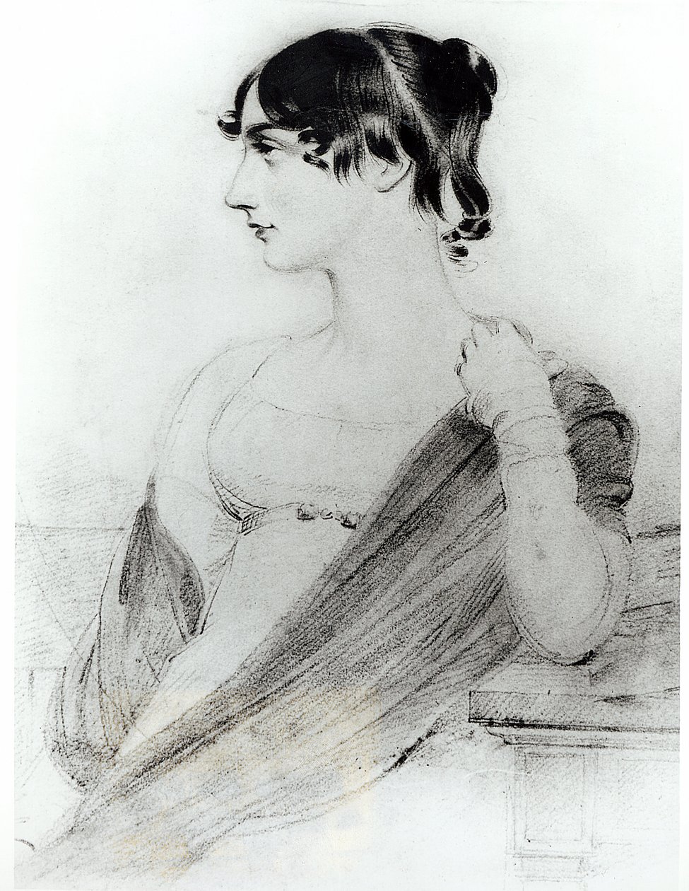 Portrett av Maria Edgeworth (1767-1849) av Joseph Slater