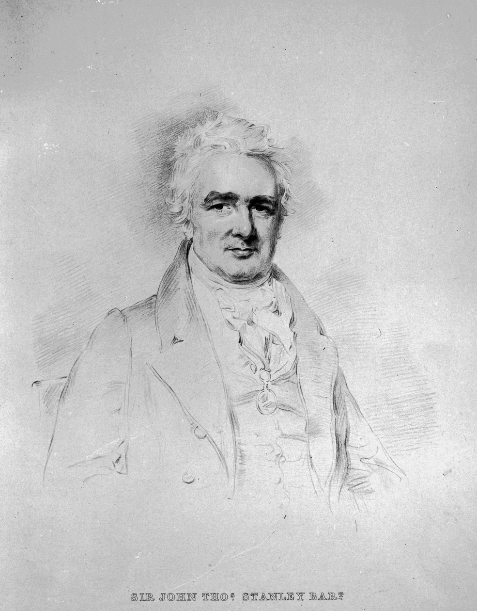 Sir John Thomas Stanley Bart, 1. Lord Stanley av Alderley, gravert av Isaac W. Slater av Joseph Slater