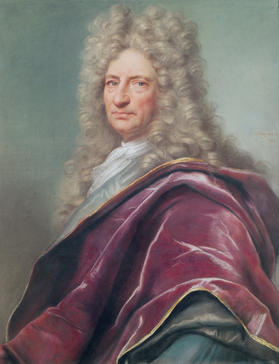Samuel Bernard, Comte de Coubert, 1699 (pastell på papir) av Joseph Vivien