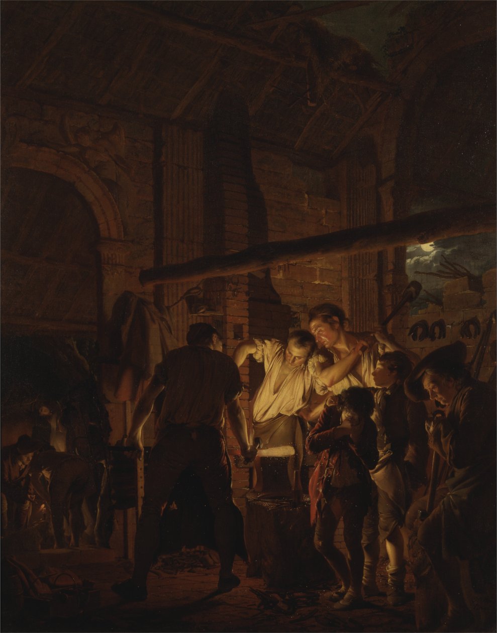 Smedebutikken av Joseph Wright of Derby