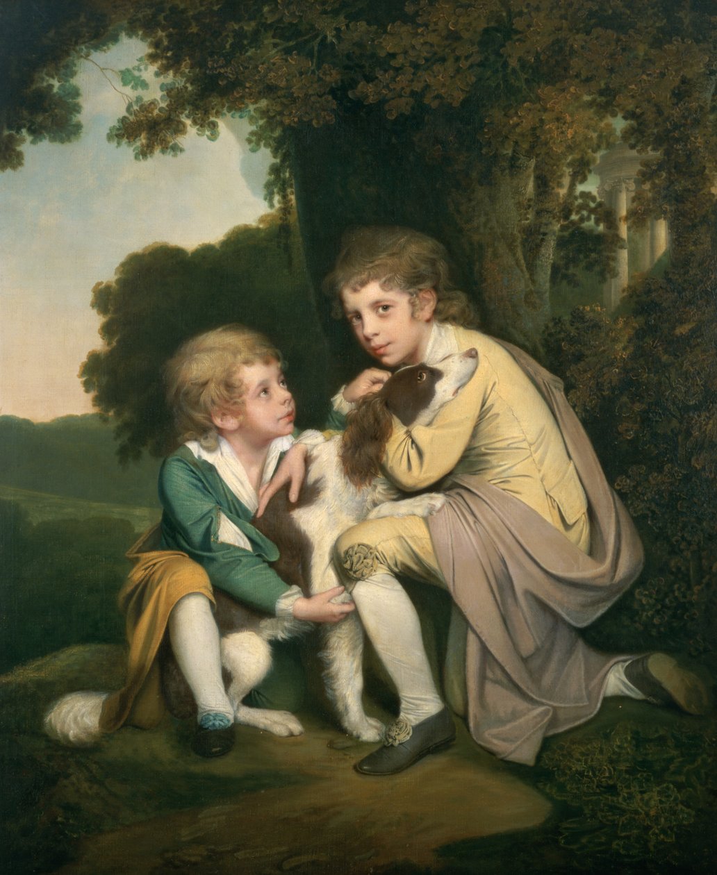 Thomas og Joseph Pickford som barn, ca. 1777-9 av Joseph Wright of Derby