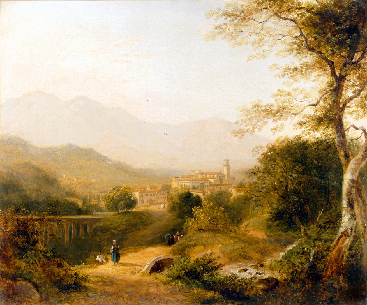 Italiensk landskap av Joseph William Allen