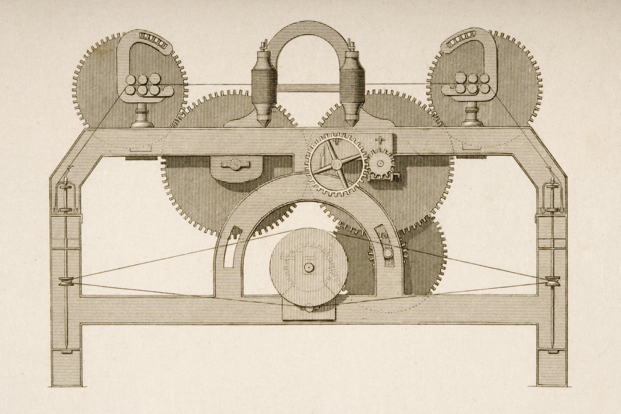 End elevation of a Throstle, ca. 1830 av Joseph Wilson Lowry
