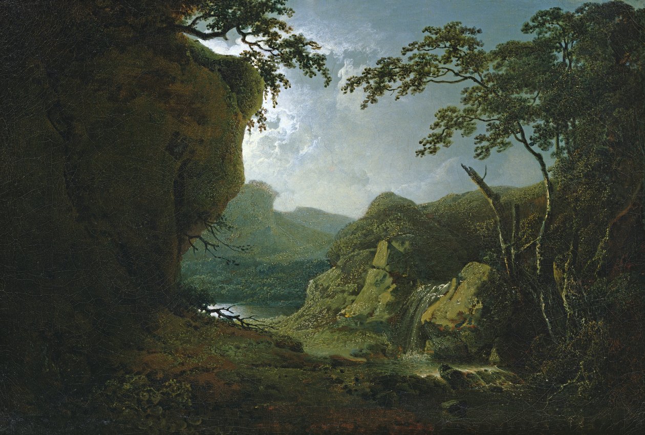 Dovedale av Moonlight av Joseph Wright of Derby