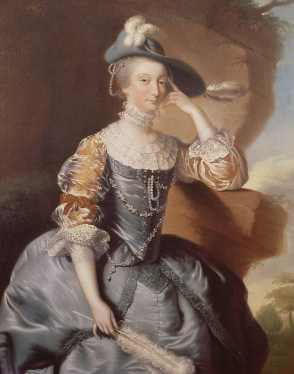 Portrett av fru Anne Carver av Joseph Wright of Derby