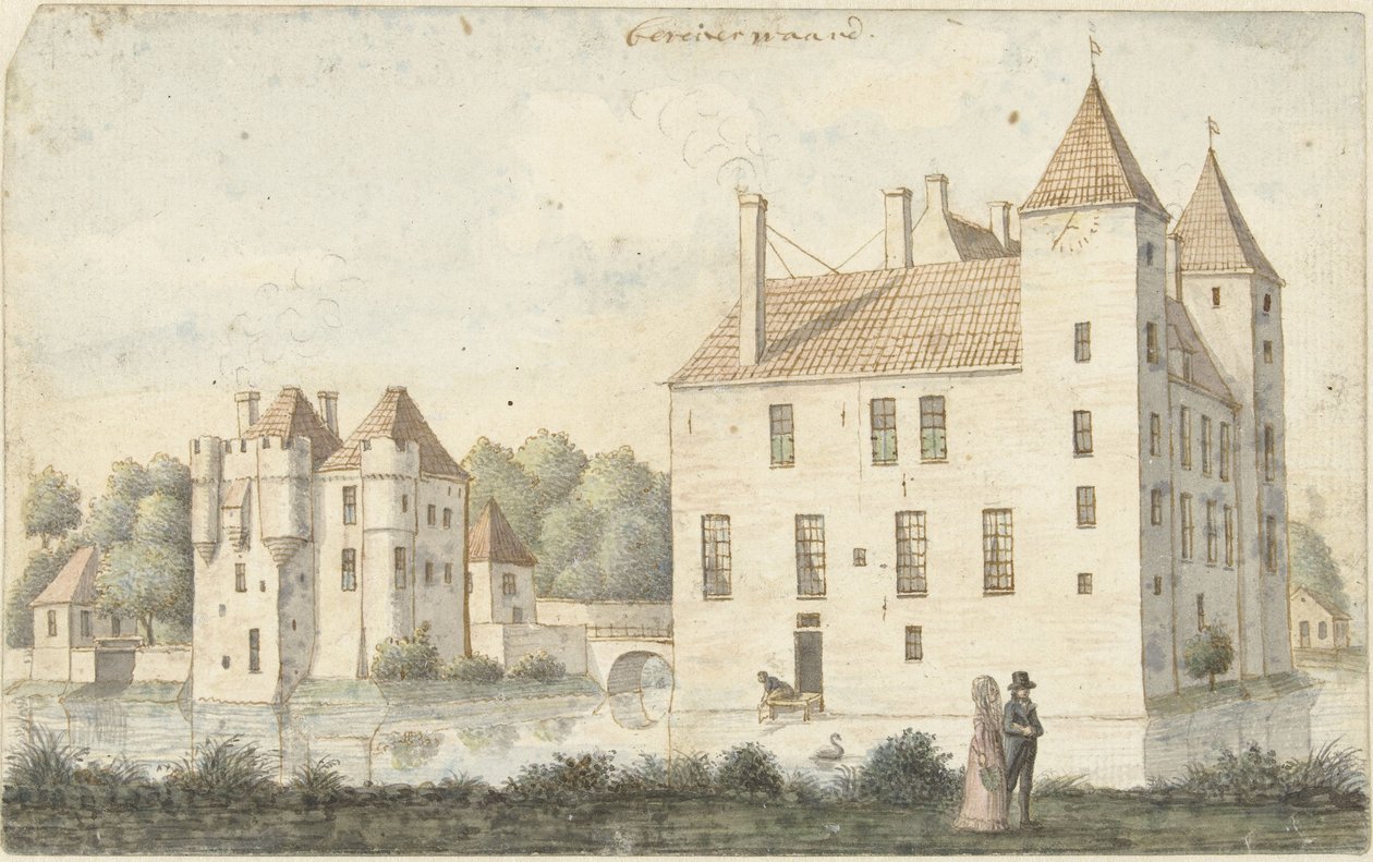 Castle Beverweerd Beveiver verdt (tittel på objekt) av Joseph Adolf Schmetterling