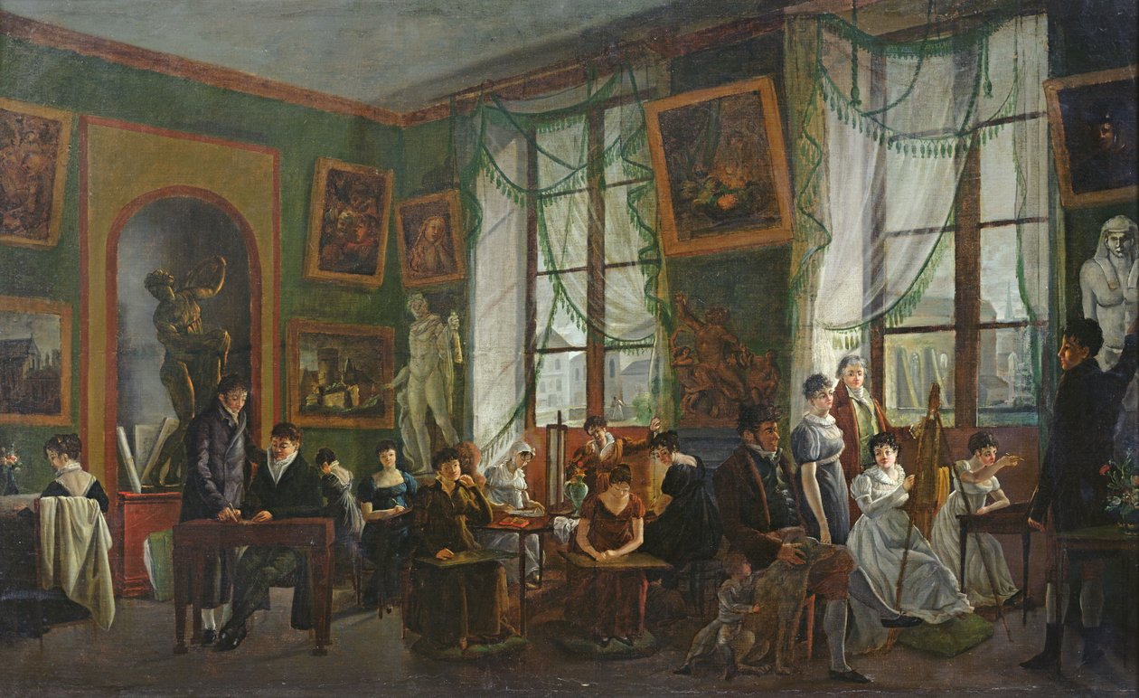 Studioet til Madame Haudebourt-Lescot av Joseph Albrier