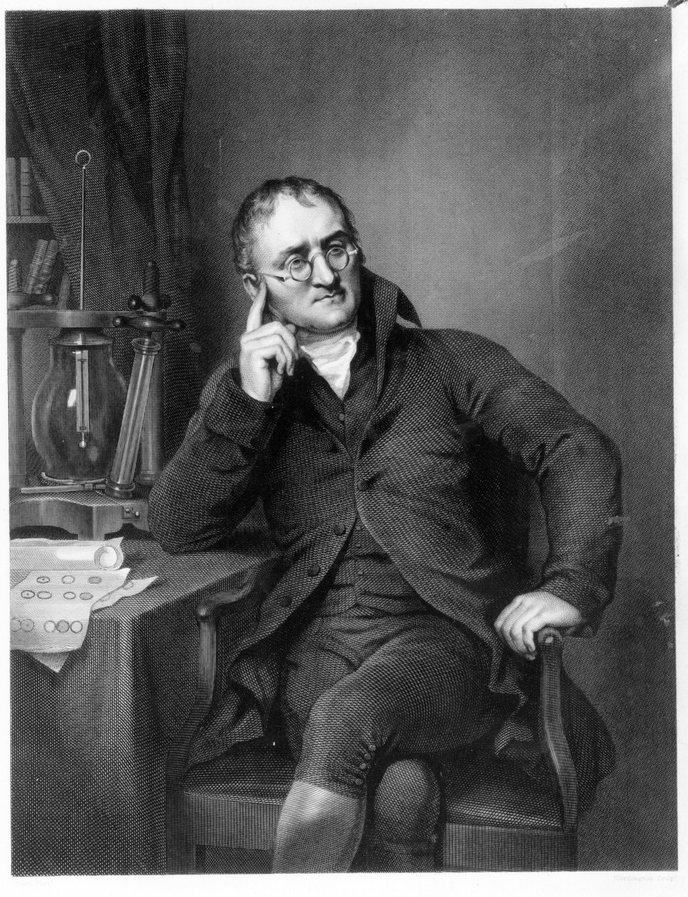 John Dalton, gravert av William Henry Worthington, ca. 1814 av Joseph Allen