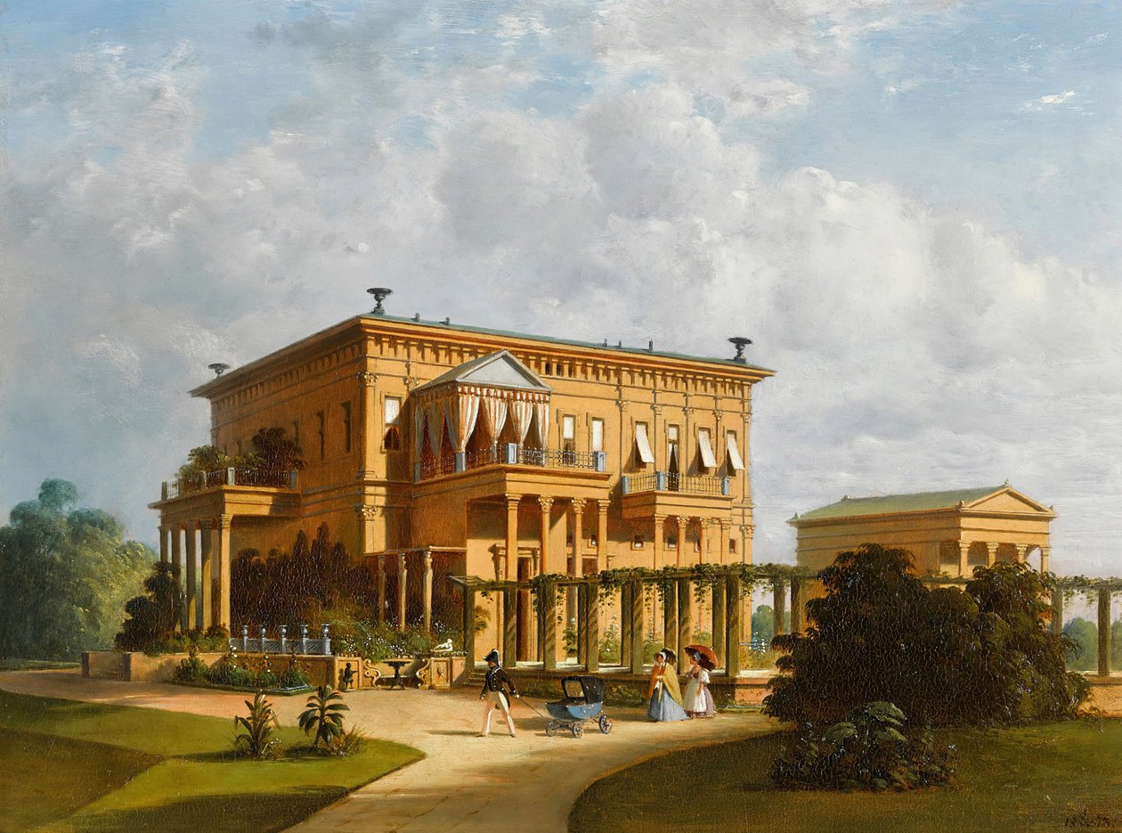 Sommerpalasset til hertugen av Leuchtenberg i Sergievka, 1873. av Joseph Andreas Weiss