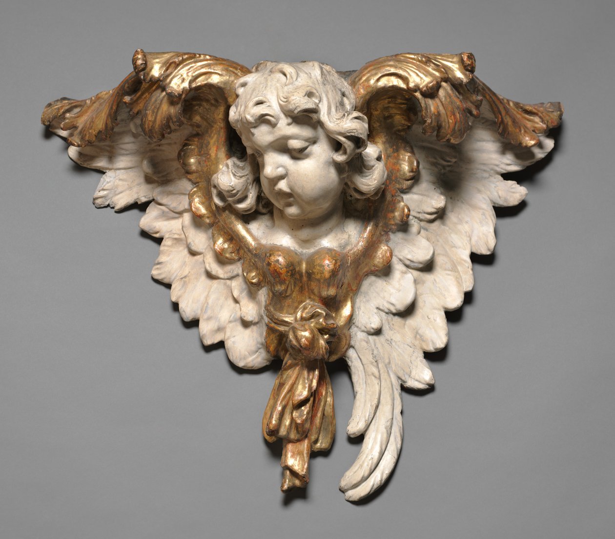 Hodet til en engel, ca. 1750. av Joseph Anton Feuchtmayer