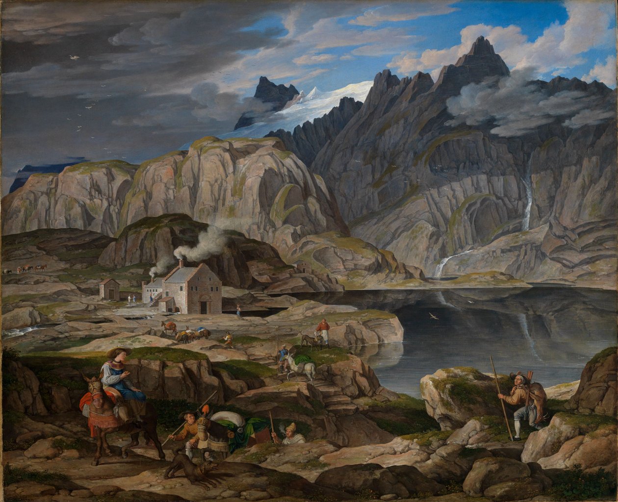 Hospitset på Grimselpasset av Joseph Anton Koch