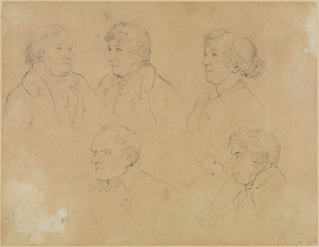 Fem portretter av Joseph Anton Koch