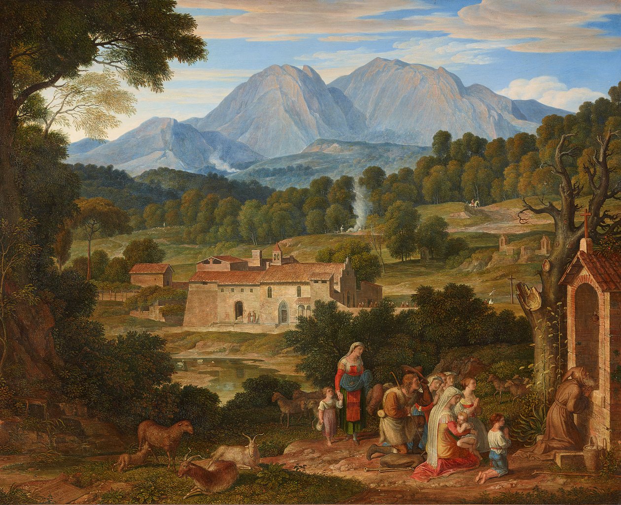 Klosteret San Francesco di Civitella av Joseph Anton Koch