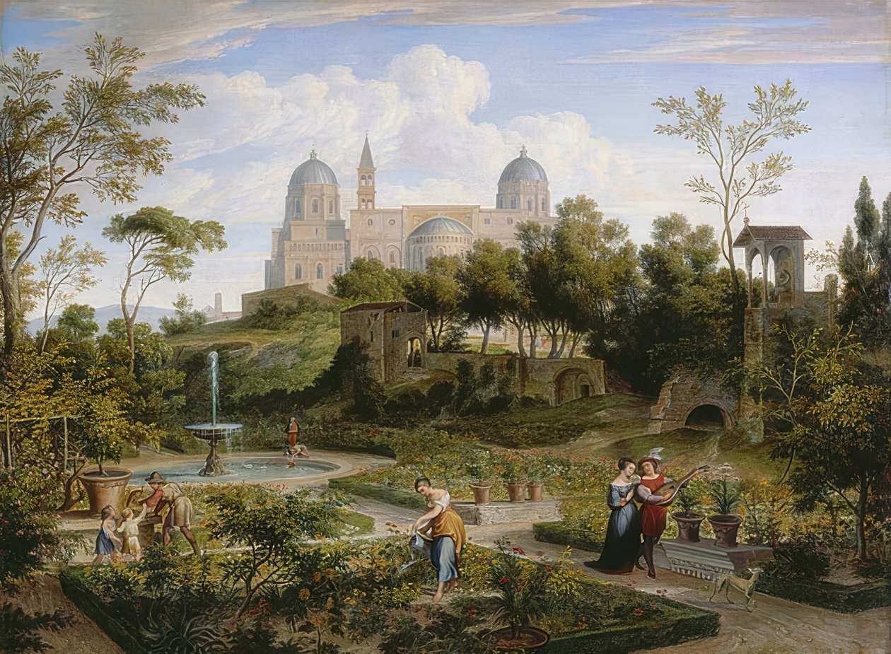 Santa Maria Maggiore i Rom. Um 1808 av Joseph Anton Koch