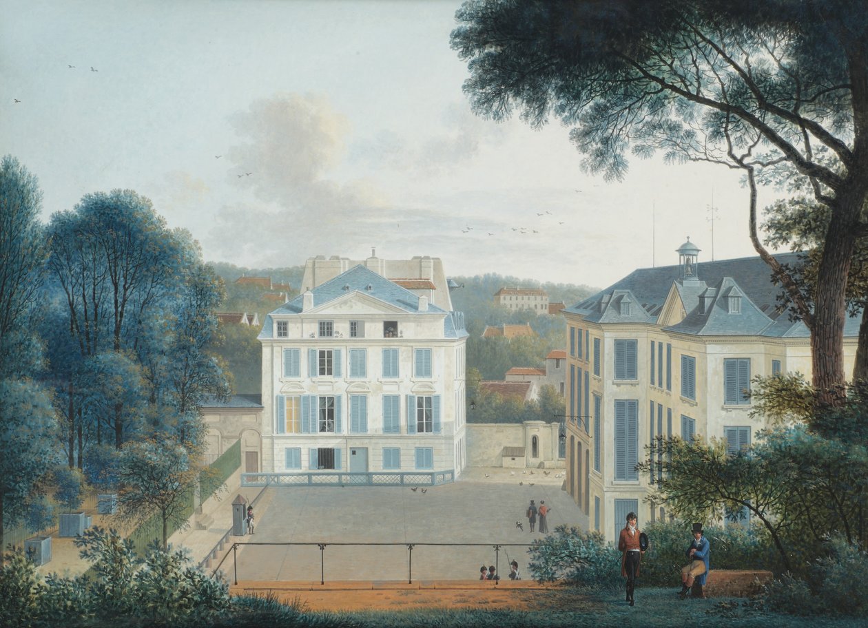 Buffons hus i Jardin des Plantes, Paris av Joseph August Knip