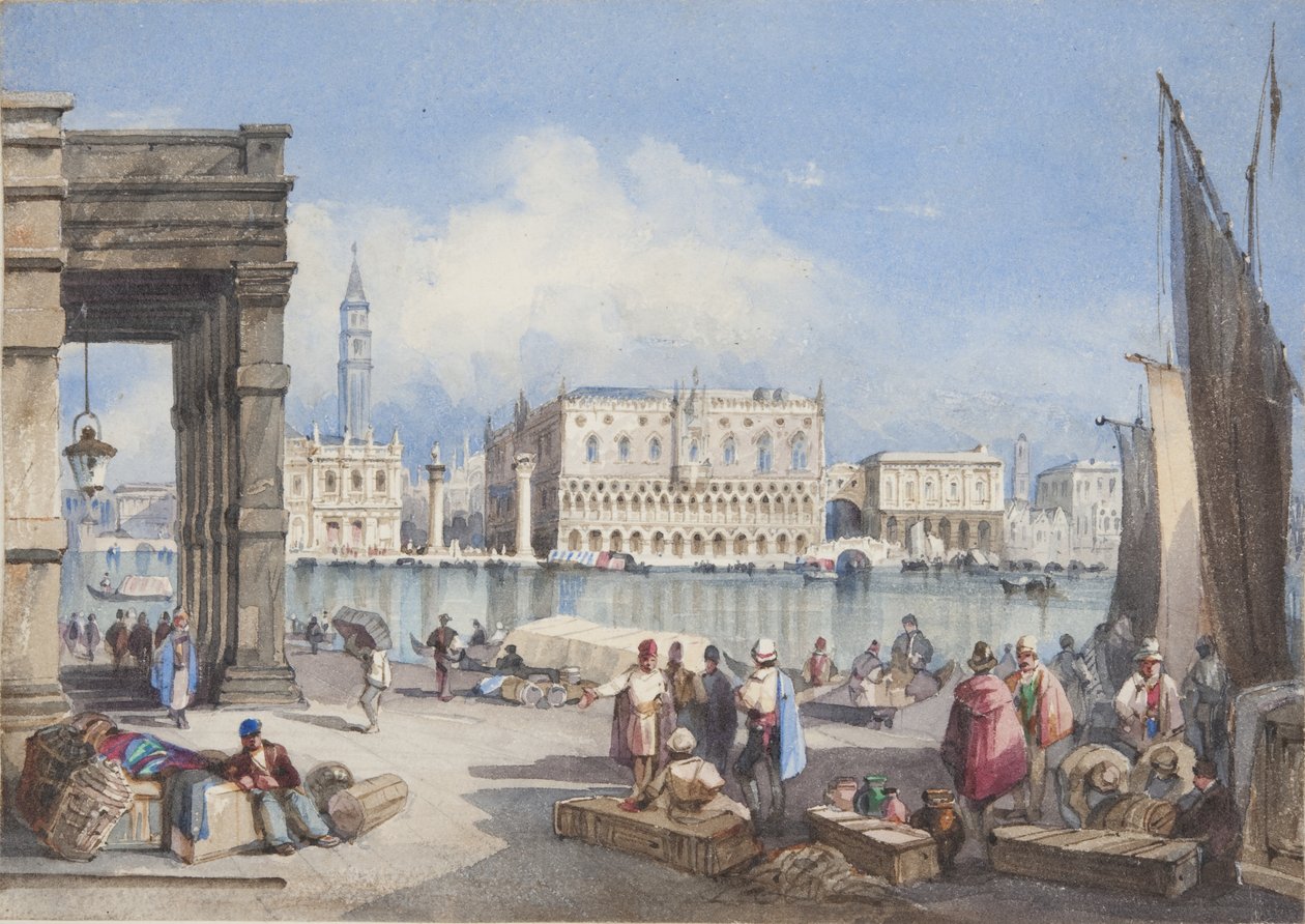 "Venezia", limt inn på tittelsiden til Thomas Moody