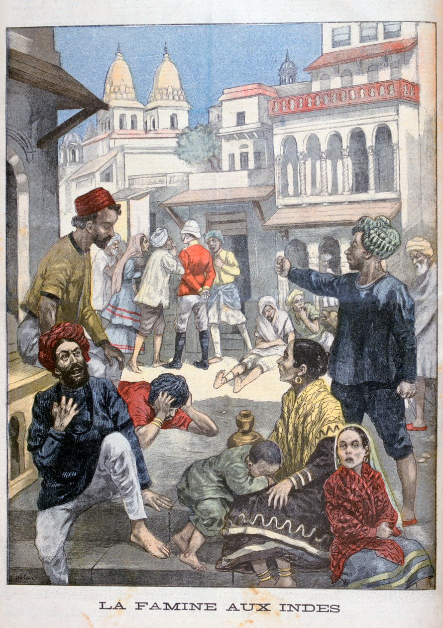 Hungersnød i India, 1900 av Joseph Belon
