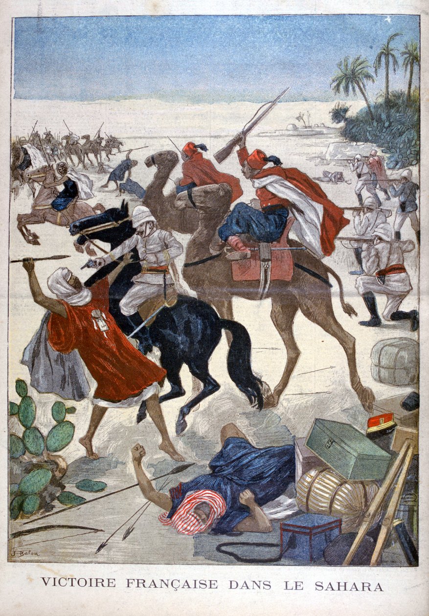 Fransk seier i Sahara, 1900 av Joseph Belon