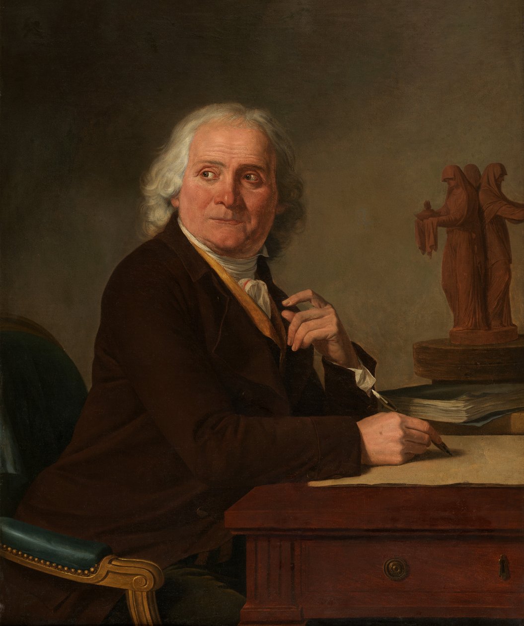 Portrett av Jean Durameau (olje på lerret) av Joseph Benoît Suvée