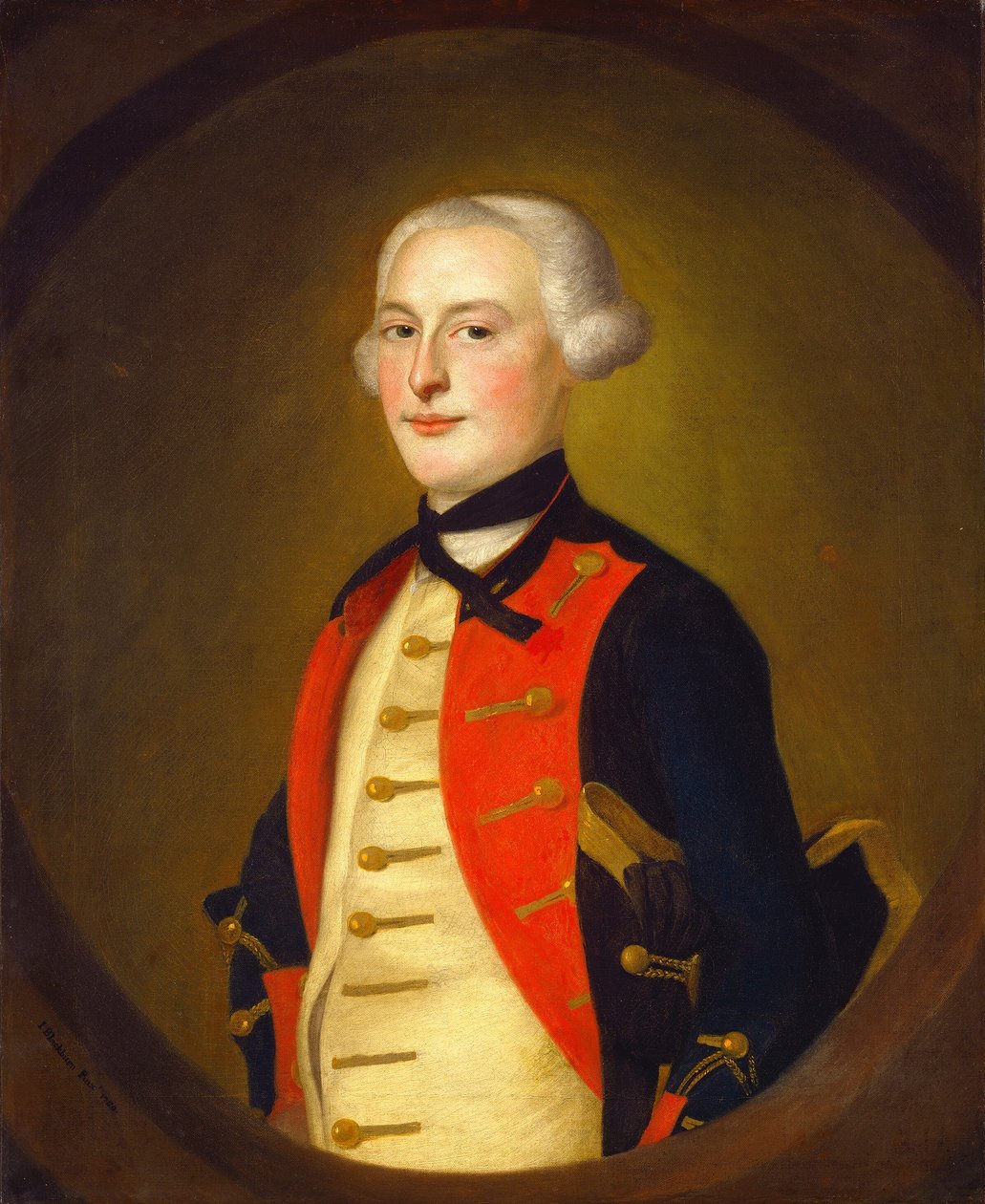 En militæroffiser, 1756. av Joseph Blackburn