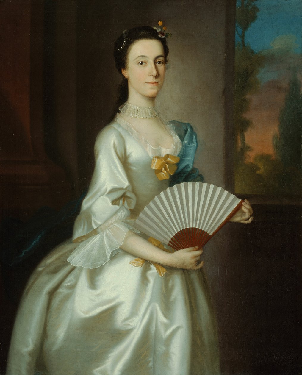 Abigail Chesebrough (Mrs. Alexander Grant) av Joseph Blackburn