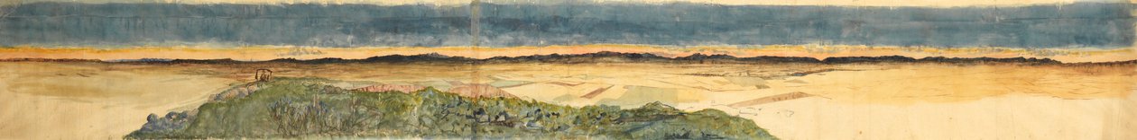 Skisse av effekter av total solformørkelse sett i Nord-Spania, 1860 av Joseph Bonomi