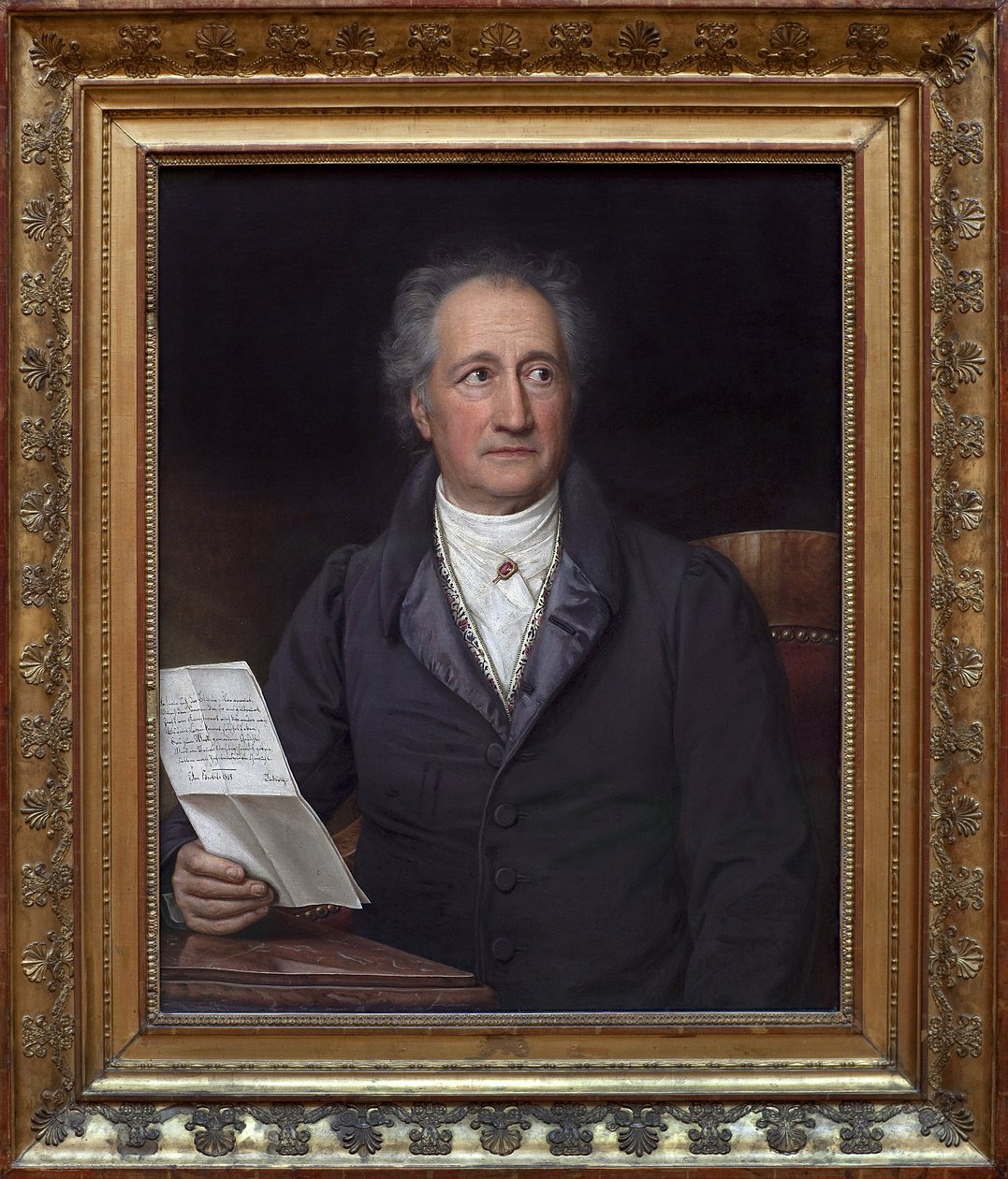 Johann Wolfgang von Goethe (1749-1832). Maleri av Joseph Stieler (1781-1858), Olje på lerret av Joseph Carl Stieler
