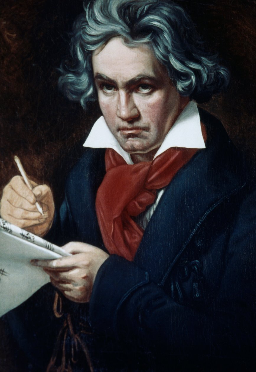 Ludwig van Beethoven (1770-1827), tysk komponist og pianist, portrett av Joseph Karl Stieler av Joseph Carl Stieler