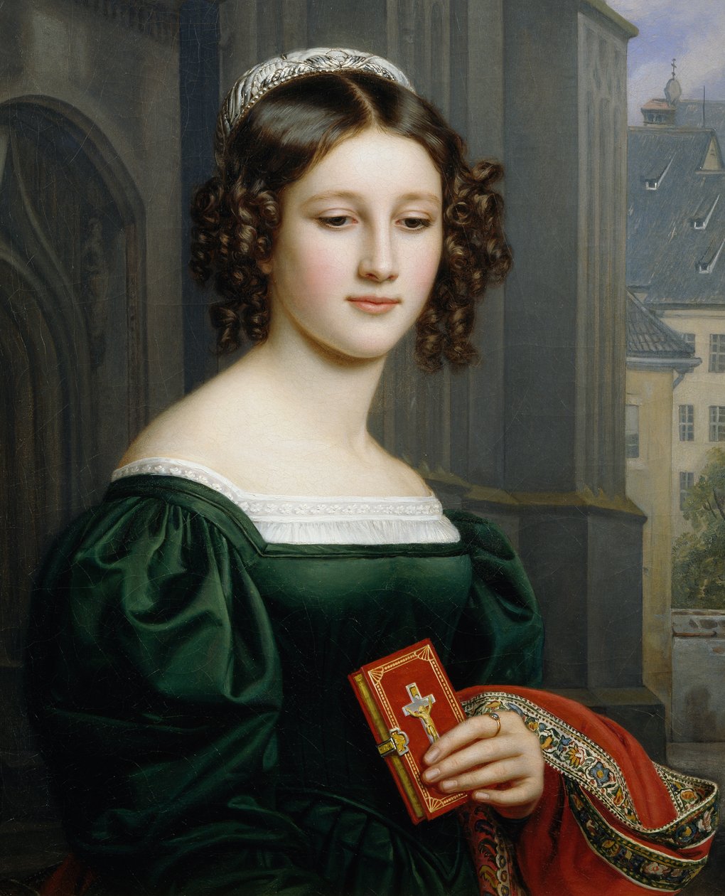 Portrett av Anna Hillmaier av Joseph Carl Stieler