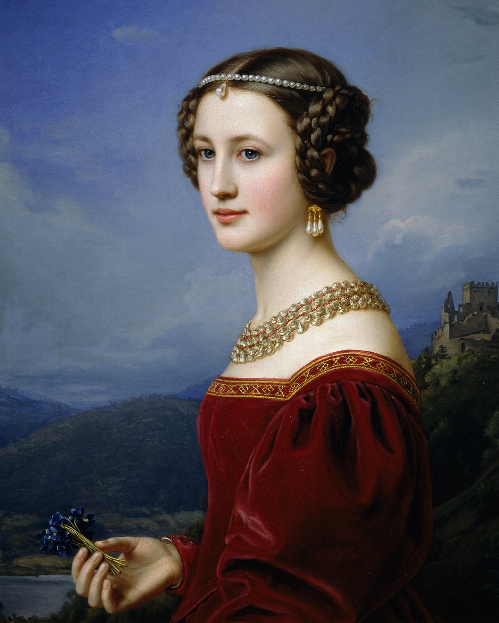 Portrett av Cornelia Vetterlein av Joseph Carl Stieler