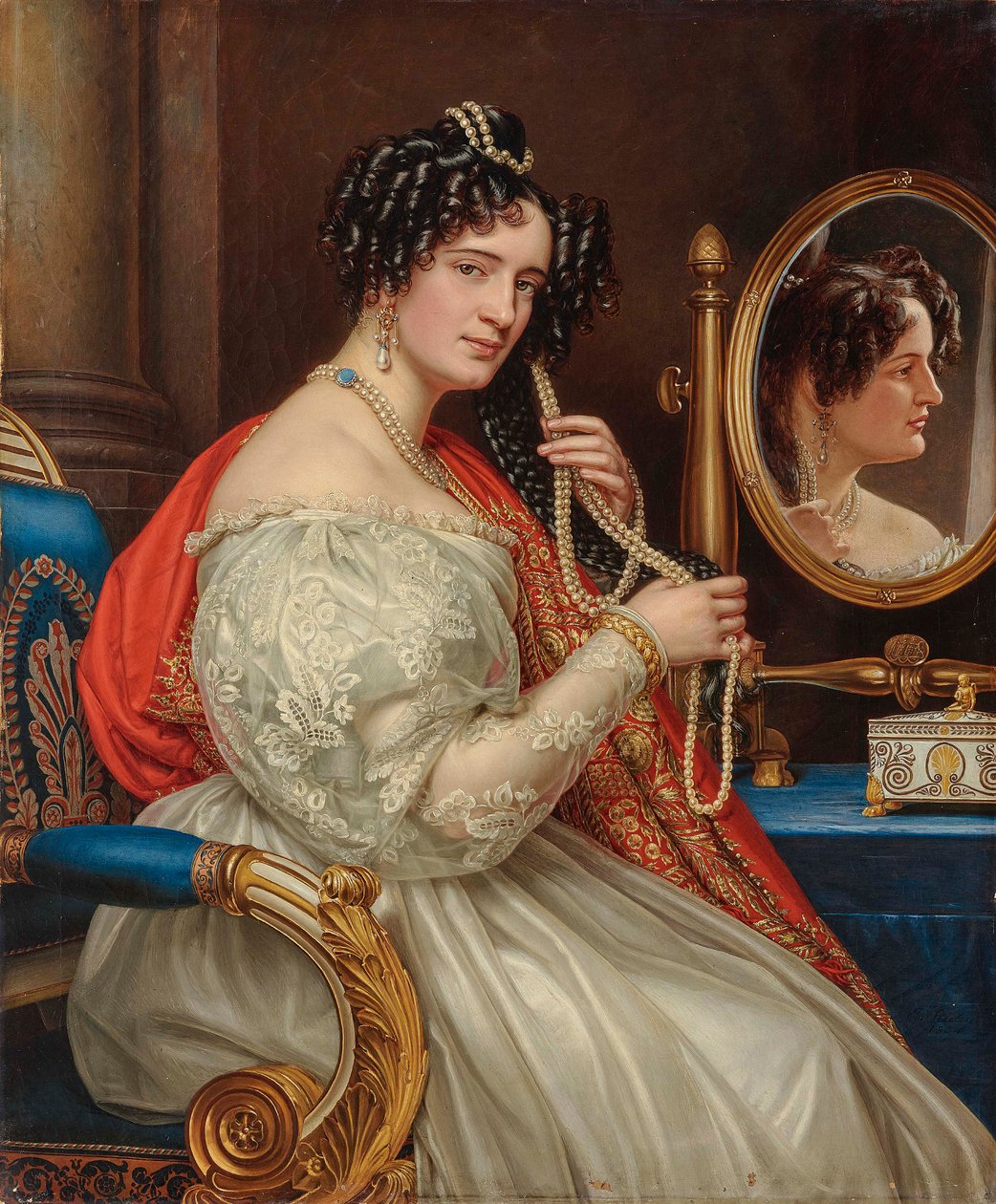 Portrett av grevinne Sofia Kisseleff 1801-1875, født Potocka, 1834. av Joseph Carl Stieler