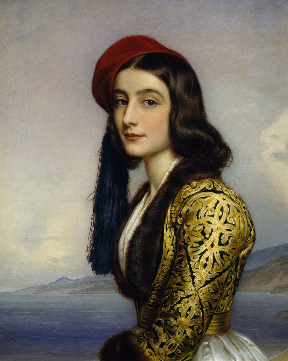 Portrett av Katharina Botzaris av Joseph Carl Stieler