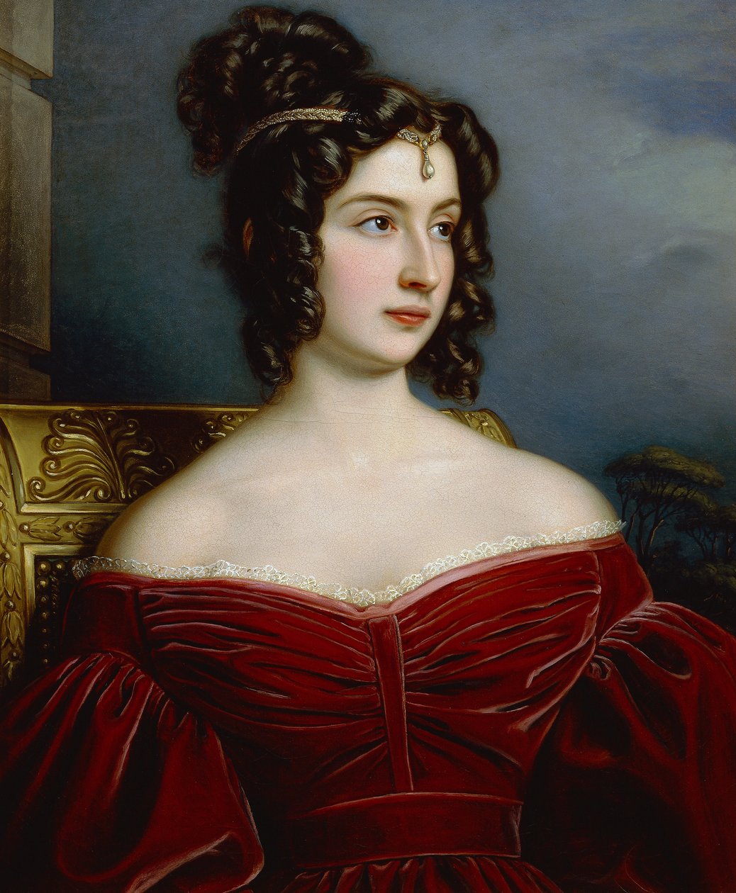 Portrett av Marchesa Marianna Florenzi av Joseph Carl Stieler