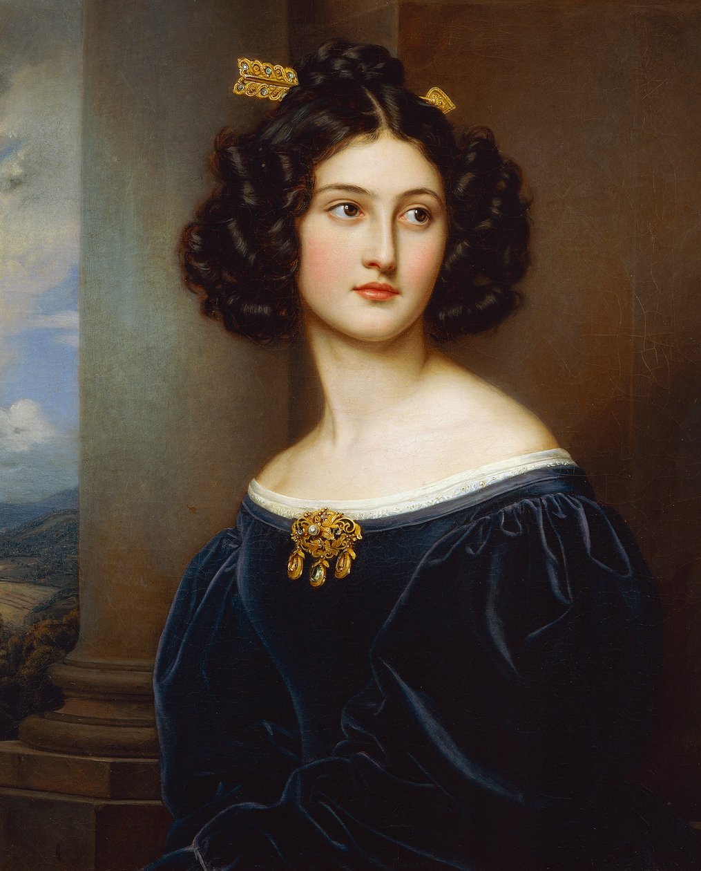 Portrett av Nanette Neck (1812 - 1876) av Joseph Carl Stieler