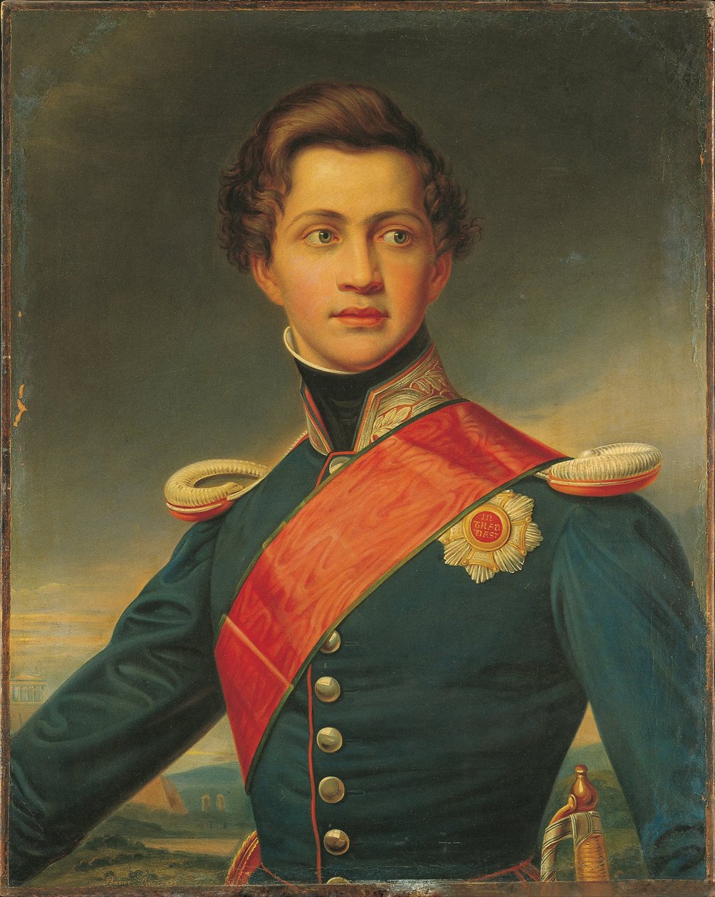 Portrett av Otto, konge av Hellas, 1832 av Joseph Carl Stieler