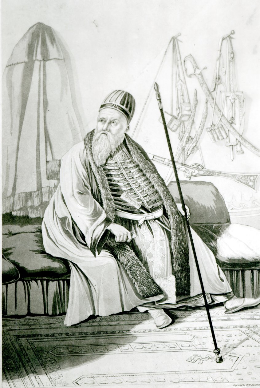 Portrett av Ali Pasha av Yannina, gravert av Robert Havell, 1822 av Joseph Cartwright