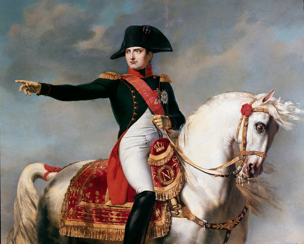 Napoleon på slagmarken ved Wagram, detalj, av Joseph Chabord (1786-1848) av Joseph Chabord