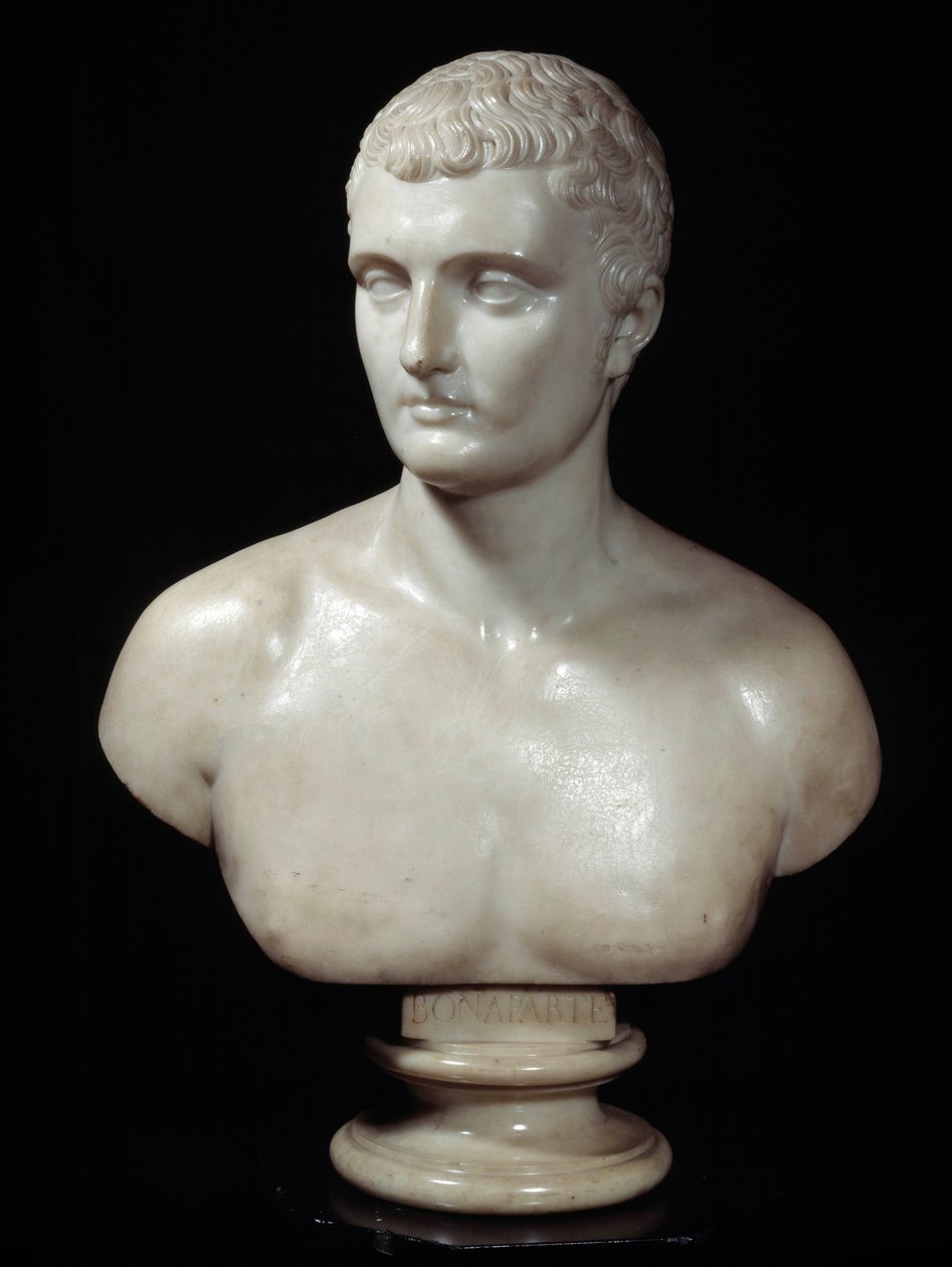 Byste av Charles Marie Bonaparte (1746-1785), far til Napoleon Marble-skulptur av Joseph Charles Marin (1759-1834) Paris fra 1800-tallet, Thiers Foundation av Joseph Charles Marin
