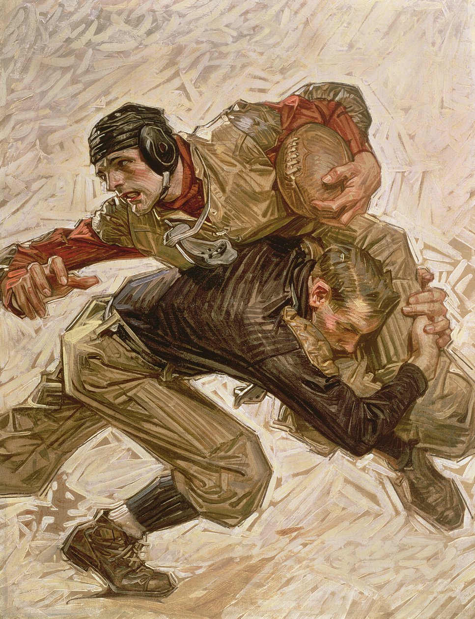 Fotballspillere av Joseph Christian Leyendecker
