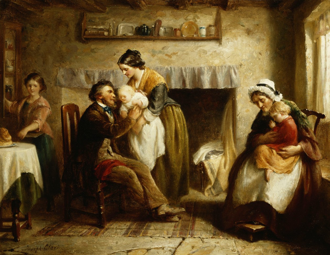 Besøk fra besteforeldre, av Joseph Clark