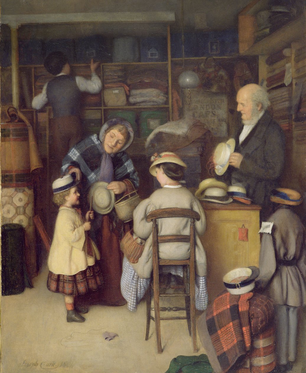 Kjøpe en ny hatt, 1880 av Joseph Clark