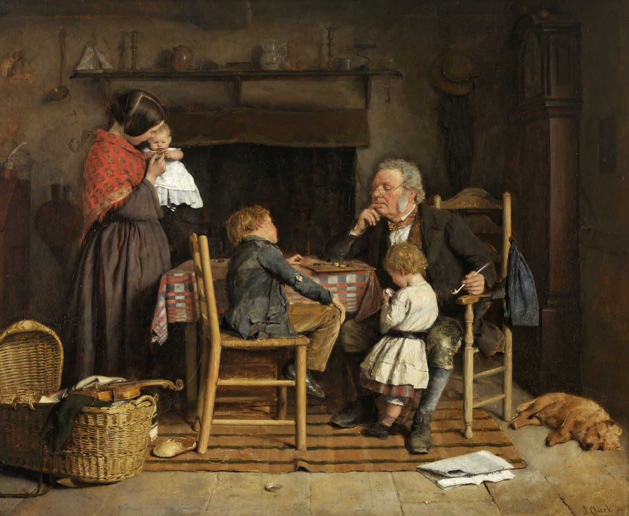 The Draft Players, 1859 av Joseph Clark