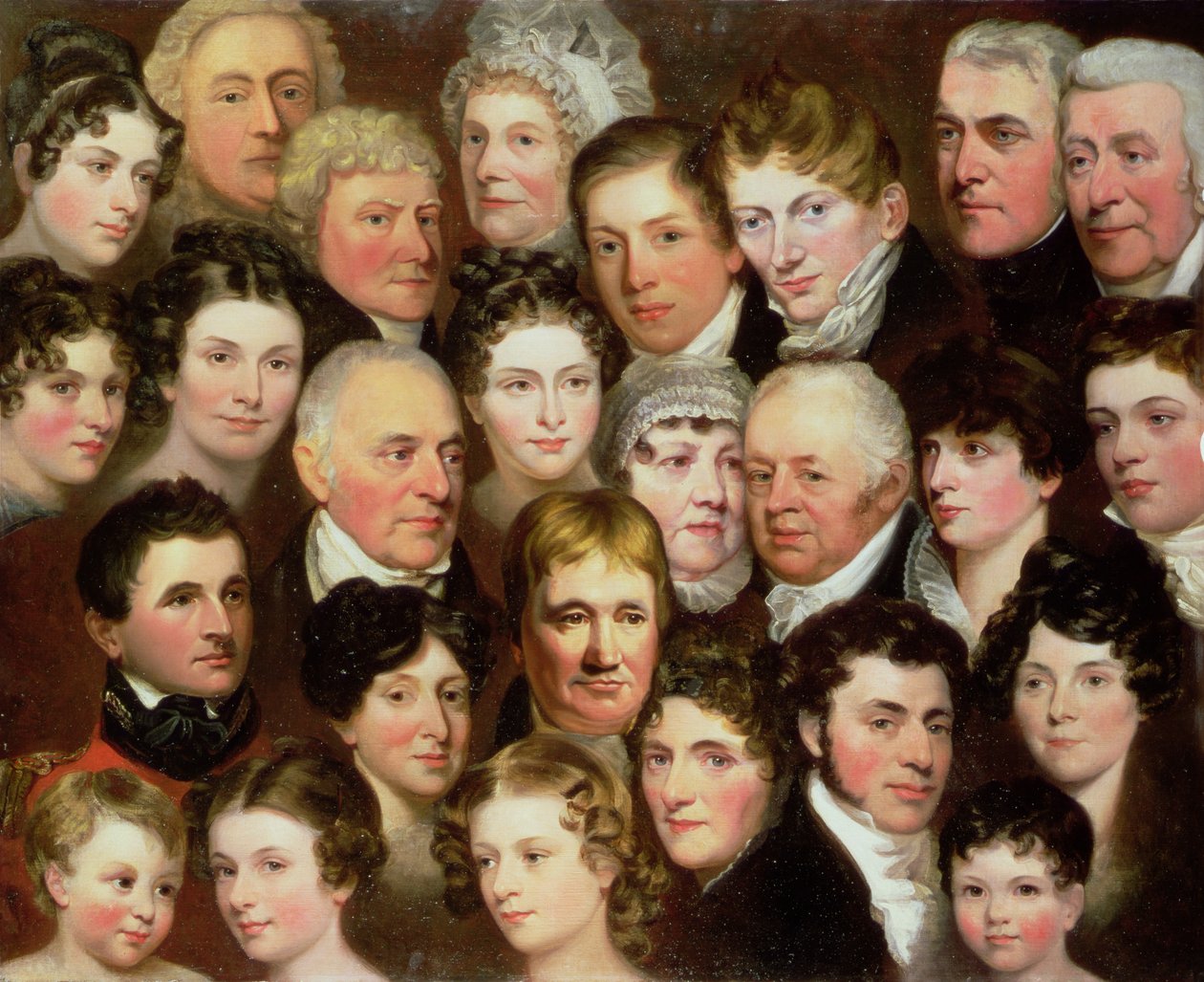 Harvey-familien i Norwich, ca. 1820 av Joseph Clover