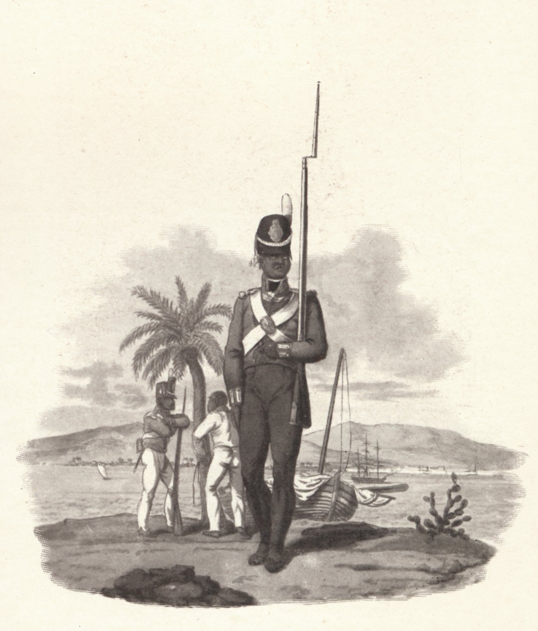 En menig fra det 5. vestindiske regiment, c1812 1909 av Joseph Constantine Stadler