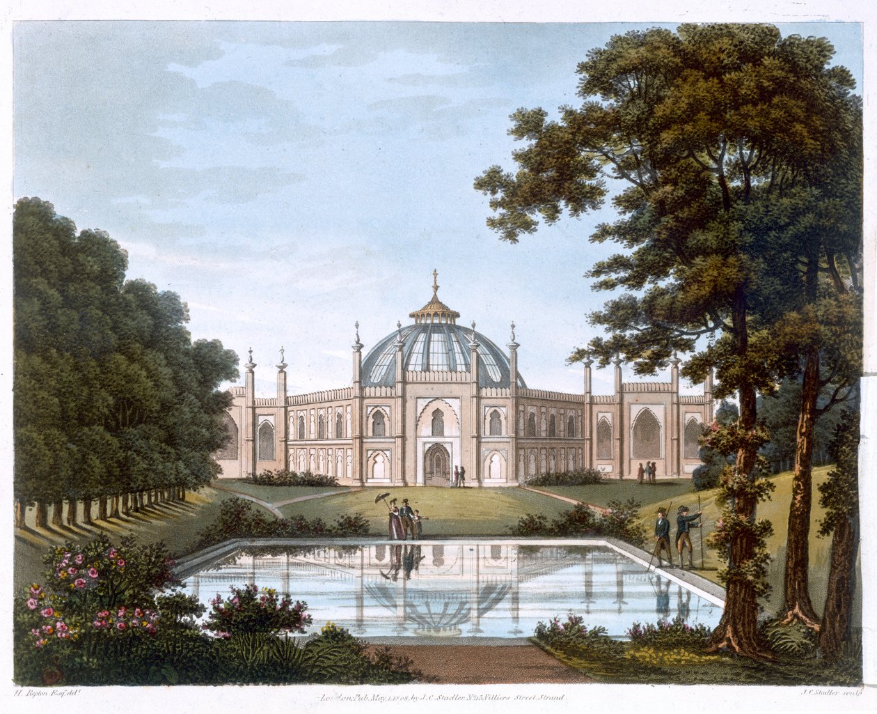 Brighton Pavilion, Sussex, c1816 av Joseph Constantine Stadler