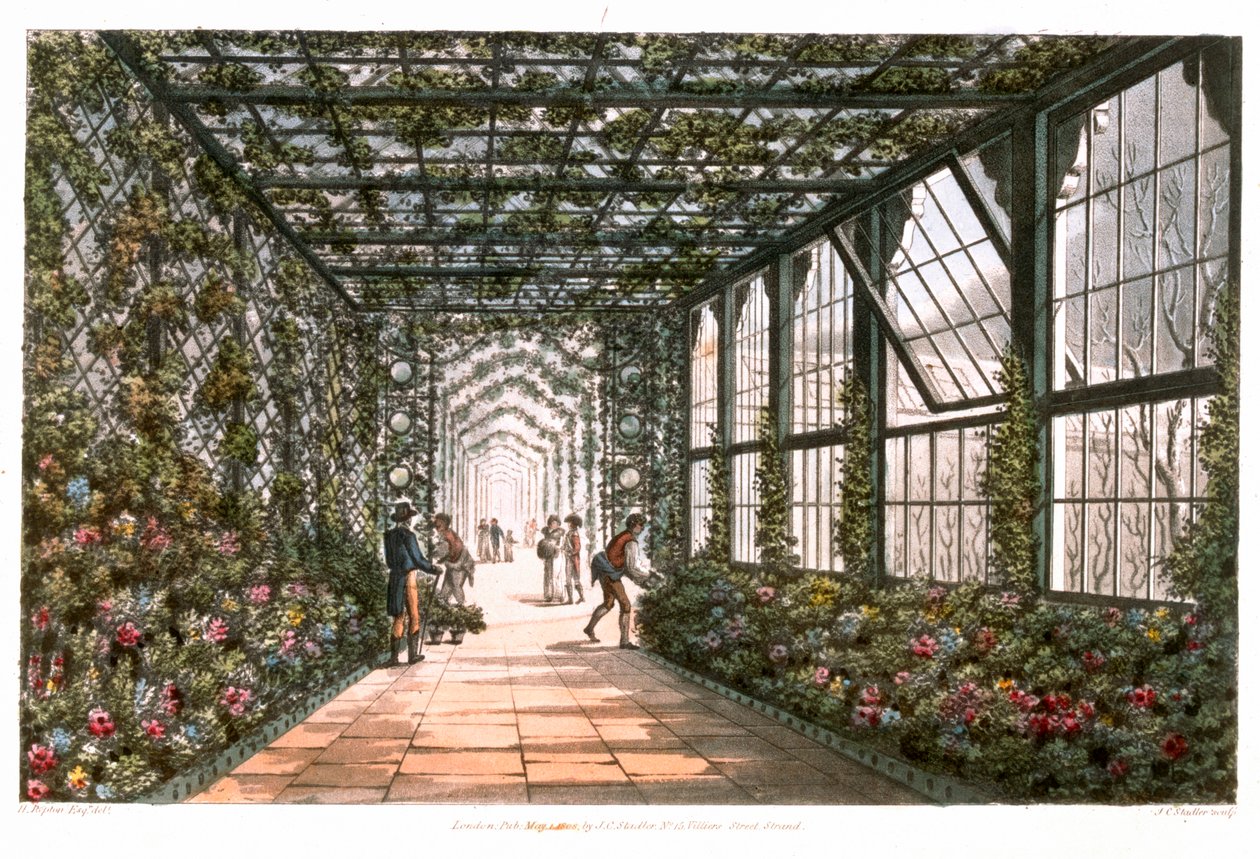 Korridor til en vinterhage, 1808 av Joseph Constantine Stadler