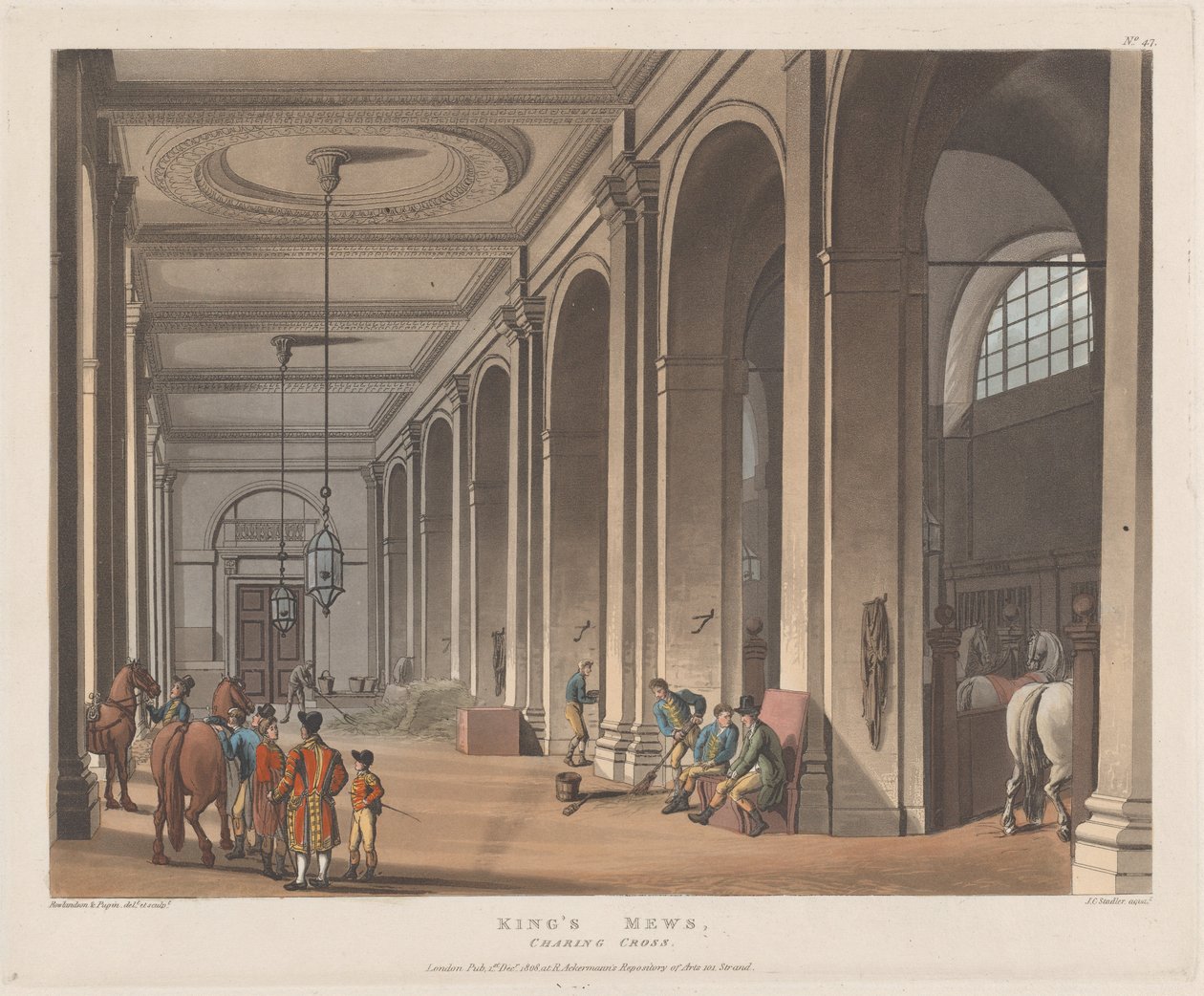 King's Mews, Charing Cross, 1. desember 1808., 1. desember 1808. av Joseph Constantine Stadler