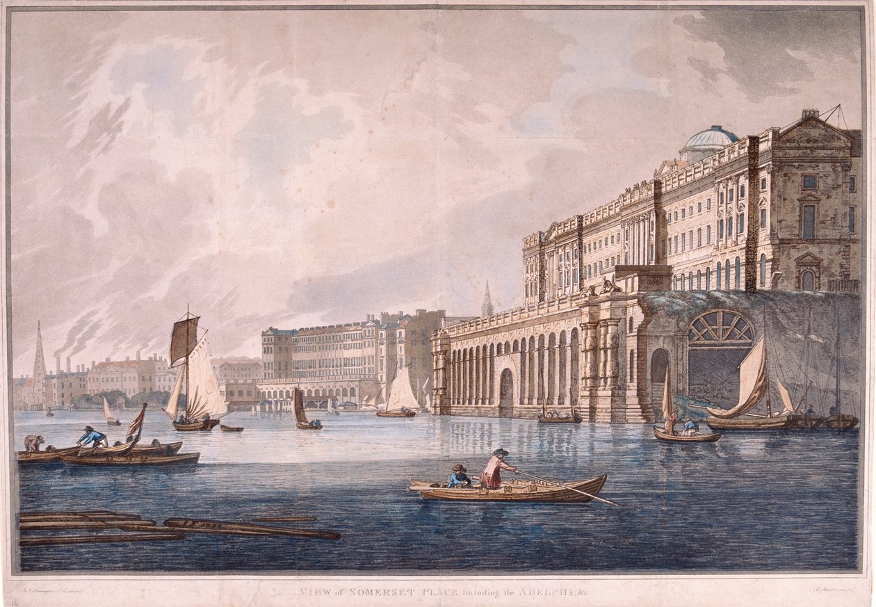 Somerset House, London, 1791 av Joseph Constantine Stadler